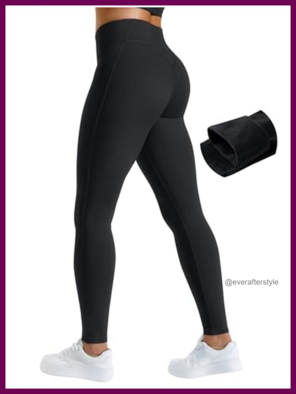 Fleece Lined Scrunch Butt Leggings High Waisted Winter Thermal Yoga Pants